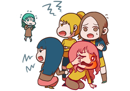 stick up forのイラスト